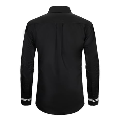Chemise décontractée à manches longues homme AOTORR coupe regular