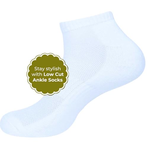 Image of Ankle Socks for Men|Sneaker Socks Breathable Socks for Loafers|Athletic Running Socks Gym Everyday Sock|6 Pairs