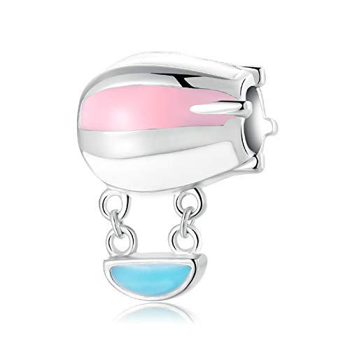 Mode Charms Für Frauen 925 Sterling Silber Süße Haartrockner Rosa Emaille Perlen Fit Original Charm Armband Schmuckherstellung