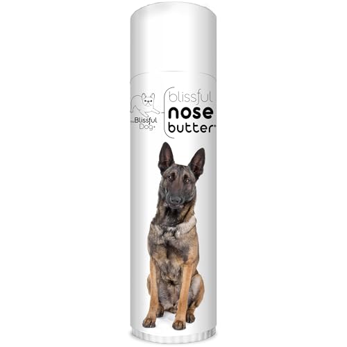 Image of The Blissful Dog Belgian Malinois Nose Butter for Dry, Cracked Skin, Lick-Safe Dog Nose Balm with Moisturizing Shea Butter, Almond, Olive, and Essential Oils, Pet Supplies, Uncented, 0.50 oz.