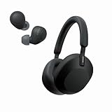 Sony WH-1000XM5 Premium Noise Canceling Headphones (Black) with Free WF-C700N Truly Wireless Noise Canceling Earbuds (Black)