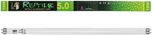 LUCKY HERP 24 英寸 18W T8 UVB 5.0 爬行动物灯,UVA UVB 灯泡,荧光灯适用于爬行动物两栖动物