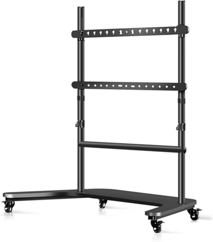 Soporte móvil para TV con ruedas, ajustable en altura, 42-90 pulg. miniatura 1