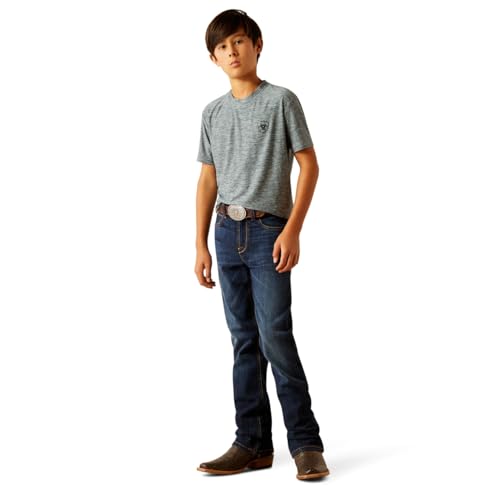 ARIAT Boys' B4 Relaxed Rolland Boot Cut Jeans3