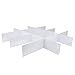 Separatori divisori per cassetto Regolabili in plastica organizzatore Fai-da-Te Separatori per Ufficio Domestico 5 Pezzi Bianco Durevole(50 * 7cm)