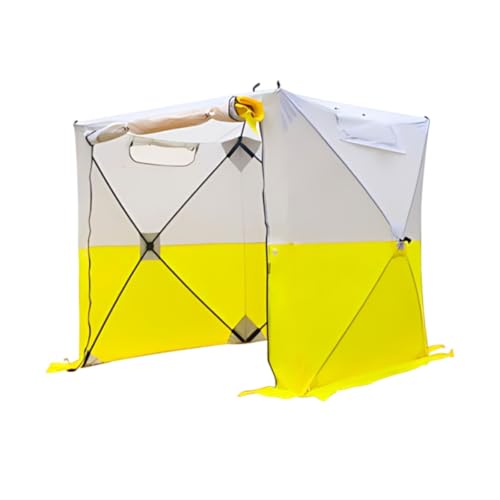 Protección intemperie taller mecánico en exteriores con carpa plegable de alta visibilidad