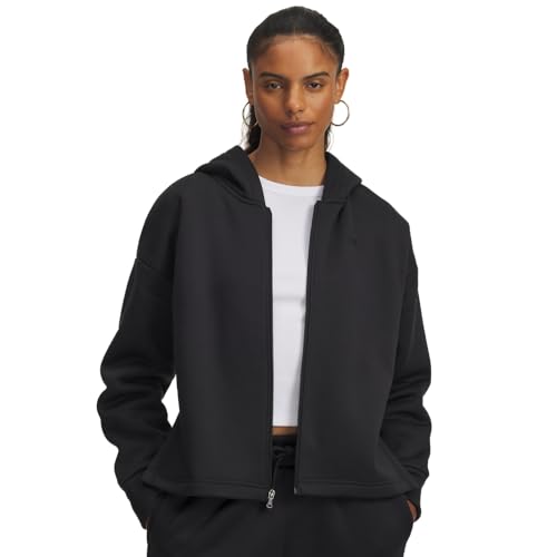 Under Armour Women's Armour Fleece Full Zip, (004) Black / / Black, X-Large