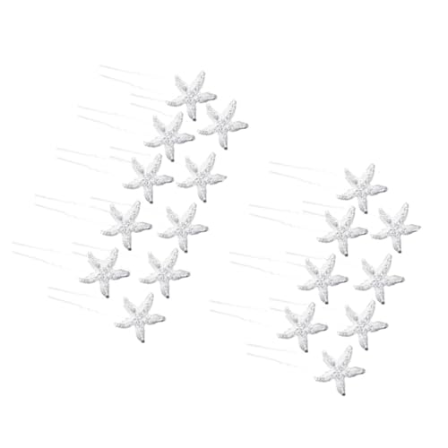 Horquillas de estrella de mar para novia con gemas de imitación y decoración de joyas