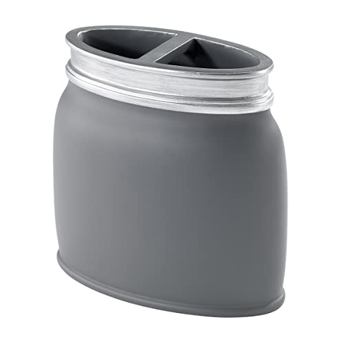 Avanti Linens - Toothbrush Holder, Decorative Bathroom Accessories (Memphis Gray Collection) #TOP22