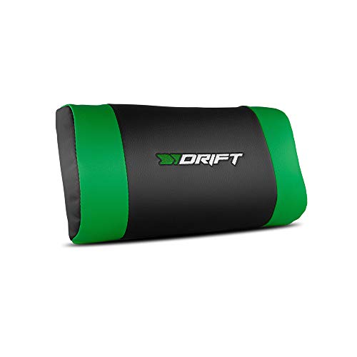 DRIFT Gaming Chair -DR250G- Sedia da gioco, similpelle, verde, professionale, schienale reclinabile, altezza regolabile, braccioli regolabili - Sedia gaming - Immagine 9