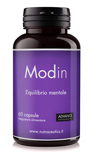 Modin ADVANCE - equilibrio mentale | integratore alimentare premium | 6 sostanze attive - base di estratto di iperico di alta qualità con ipericina | 60 capsule