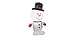 Gemmy Inflatable Lighted Snowman Christmas Outdoor Decoration Home Holiday Character Decor - 3.5' Tall