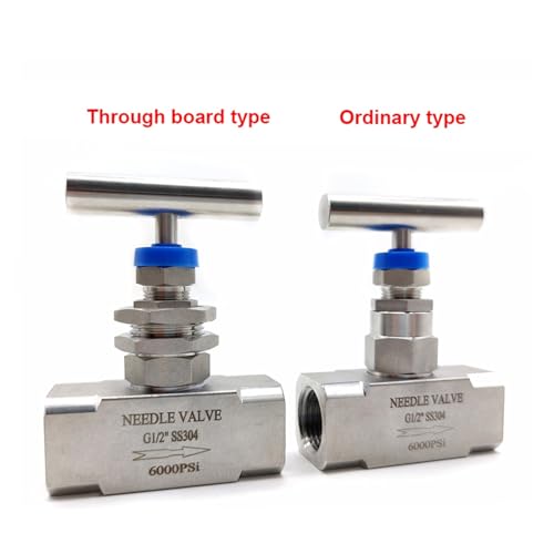 Vanne à aiguille pour régulation de débit précise 6000 Psi inox 3/8