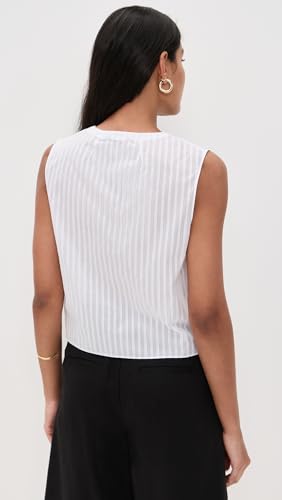 Theory Women's Sleeveless Button Down Shell3