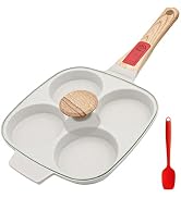 Bobikuke Padella Pancake con Manico Rimovibile e Coperchio, Padella per Uova Fritte Antiaderente ...