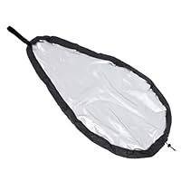 ZONADAH Kajak-Cockpit-Abdeckung, 106 x 63 cm, universell verstellbar, staubdicht, Lukendeckel für Kajaks, schwarz, wasserdicht, Kanu-Cockpit-Schattenabdeckung, UV-Schutz, Kajak-Kanu-Sitzschutz