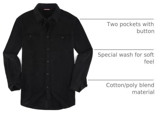 Image of Alex Vando Mens Button Down Regular Fit Long Sleeve Casual Flannel Shirts