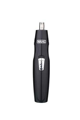 Wahl 5608-524 Cordless Mini Groomsman Grooming 3 in 1 Trimmer; 3 Taatchments: Nose Trimmer, Reciprocating head, Precision Detailer; Rinseable blades; Black