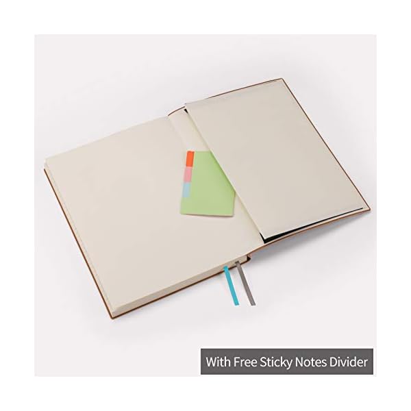 2er Pack Notizbuch B5 Liniert Softcover, RETTACY großes Tagebuch mit PU Leder, 100 g/m² Dickes Papier, 408 Nummerierten… – Bild 7