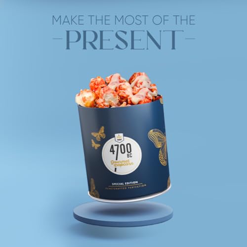 Image of 4700BC Gourmet Popcorn, Cranberry White Chocolate, Tin, 150g