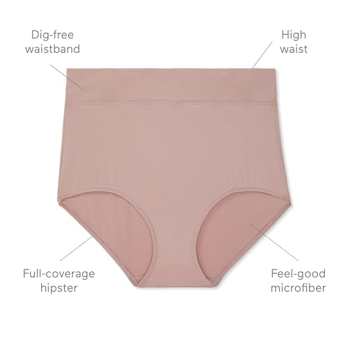 Image of Warner's Women's No Pinching No Problems Hi Cut Brief Panty
