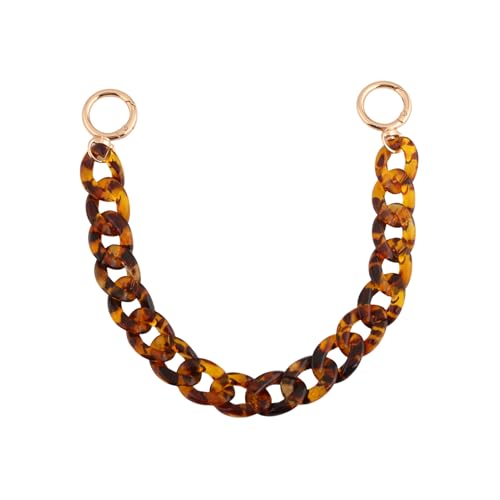 SORGERLY Leopard Print Purse Chain Handbag Strap - Acrylic Bag
