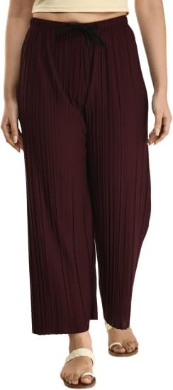 Image of Women's Lycra Palazzo - Stretchable & Comfortable | Premium Fabric | Stylish Free Size Bottom Wear for Casual, Office & Party Outfits
