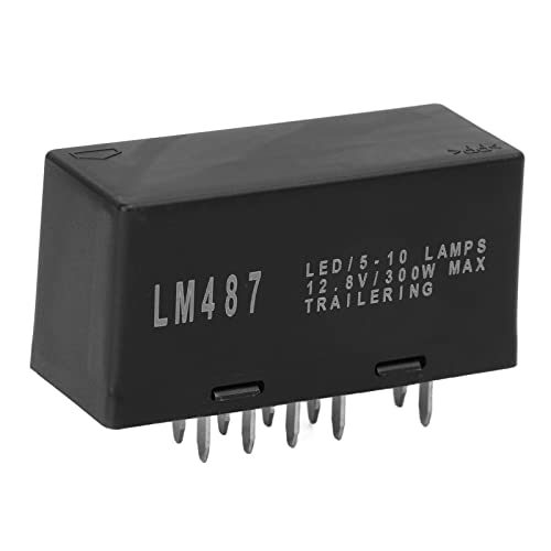 lm487 2006 led Flasher Relay 10Pin Hazard Warning Turn Flasher 10383321 Replacement for 1500 1500HD 2500HD 3500 2003?2006