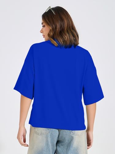 Image of LEOTUDE Couple Combo Men's Oversized T-Shirt & Women's Drop Shoulder Tshirt