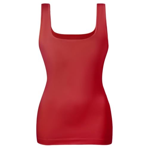 Image of EUYZOU Women's Tummy Control Shapewear Tank Tops Seamless Square Neck Compression Tops Slimming Body Shaper Camisole
