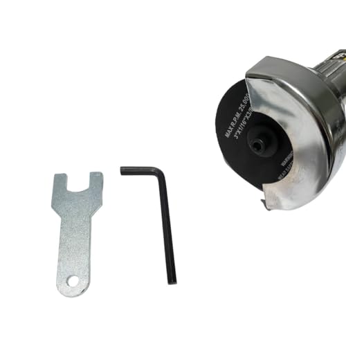 Kit Cortador Lateral Pneumático 3 Pol. Disco Corte 5 Peças Corta Solda Longarina Metal Madeira Tubos