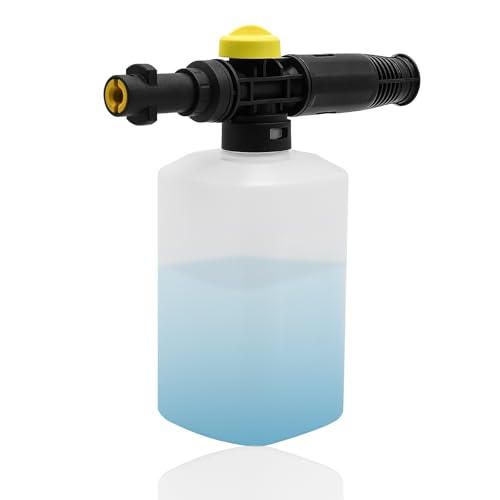XtraHorn Snow Foam Gun Adjustable Foam Lance for Karcher K2 K3 K4 Pressure Washer Cannon Bottle Attachment for Car Wash 750ML