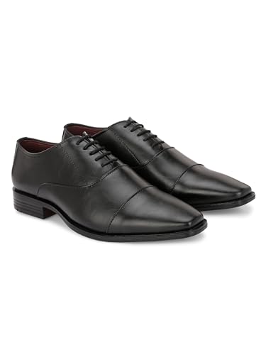 Image of ALBERTO TORRESI Classy and Durable Men's Synthetic Formal Shoes with Lace-Up Closure - Perfect for Office and Special Occasions