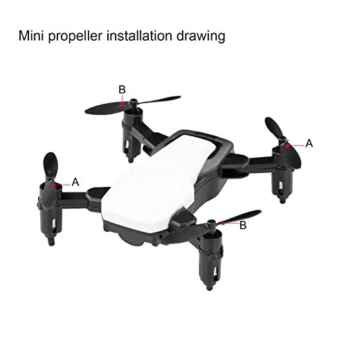 Skrnrhrery The Propeller Blades, Uav Propeller Used To Remote Control The Glider Special Nylon 46 Mm Blade Shaft 0.8 Mm Of Positive And Negative Mini Uav Propeller Aircraft Parts #TOP4