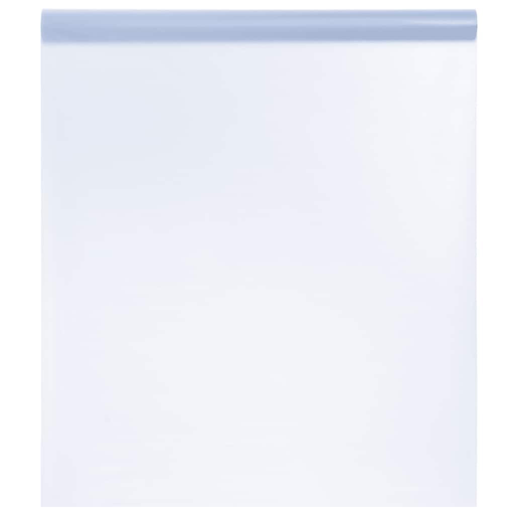 vidaXL Film de Fenêtre Statique Dépoli, Film de Miroir, Teinte de Vitre, Protection de Miroir Jardin Salon, Gris 90x2000 cm PVC