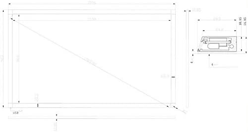 GOWE plug and play 10 real touch points 12 normel points 80" IR multi touch frame Screen Panel/frame without glass 16:9 format