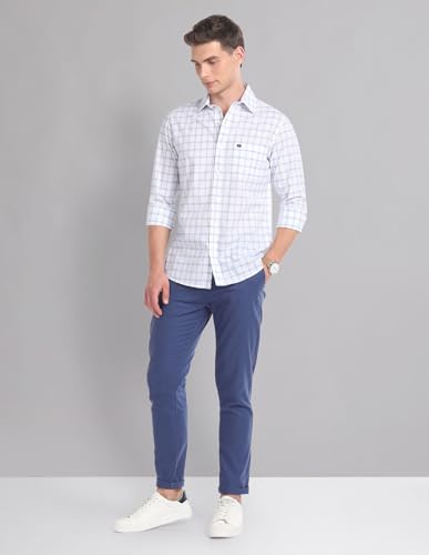 Image of AD by Arvind Tartan Check Cotton Summer Shirt