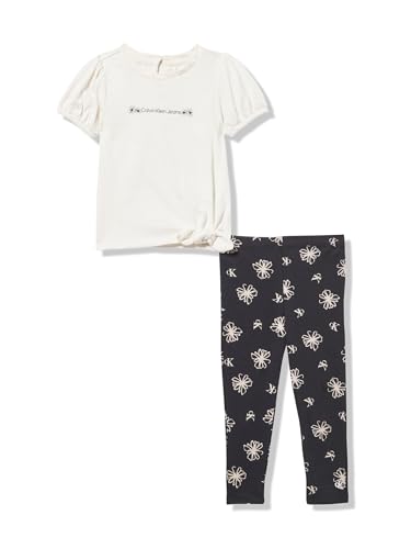 Image of Calvin Klein girls 2pc Fashion Legging Set