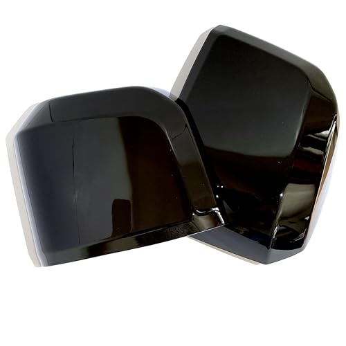 Flatland ハイエース 200系 6型 ドア ミラーカバー サイドミラーカバー 両面テープ付き 5色選択可能 (純正色 ブラックマイカ)