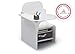 Delta Children MySize Chair Desk With Storage Bin, Bianca White