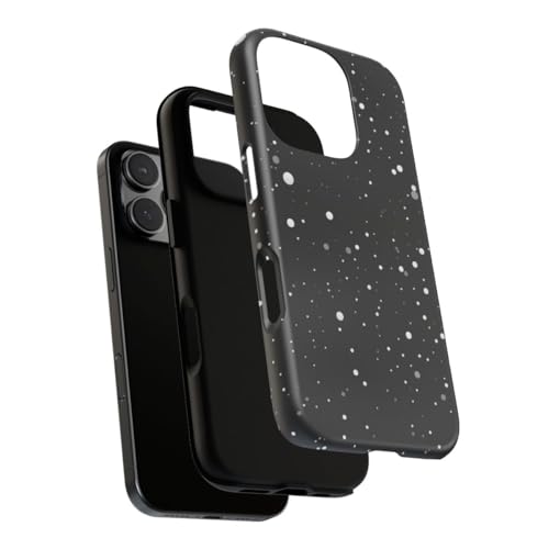 Coque rigide mate iPhone 16 Pro anti-rayures texture spatiale minimale - 3