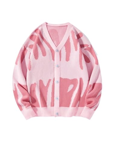 Men's Slim Fit Sweater Front Button Long Sleeve Open Cardigan