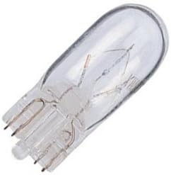 Foco de luz de xenón transparente, de 20,000 horas, 12 V, base de cuña de 0.25 pulgadas, 5 W, T3, K01235, 5watts, 12 volts