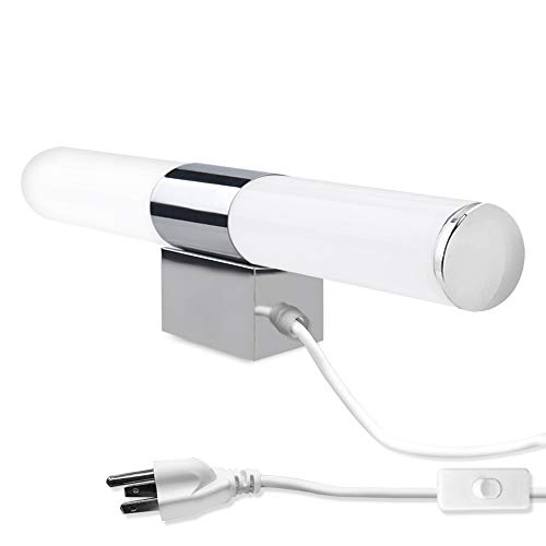 LED Bathroom Vanity Lighting Fixtures - Lustaled 24 Inch LED Vanity Bathroom Wall Light 10W Modern LED Vanity Lights with US Plug Daylight 6000K for Bathroom Makeup Room Hotel Mirrors Lamps