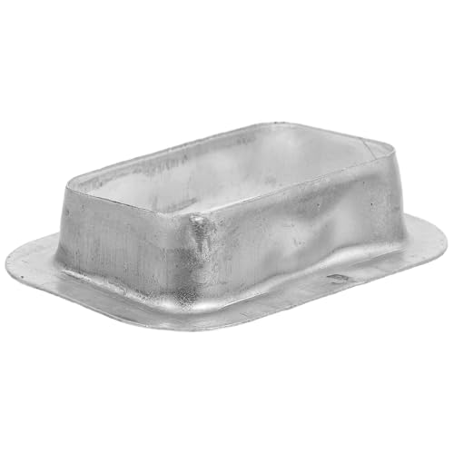 SEWOART Adaptador para Salida de Drenaje de Canaleta Pluvial de Aluminio 50X80 MM, Conector para Bajante Exterior en Sistemas de Evacuación de Agua de Lluvia