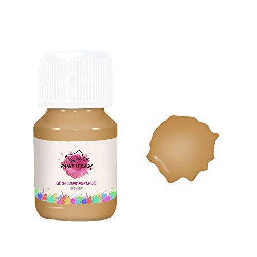 PAINT IT EASY Bügelfixierbare Seidenmalfarbe, 50ml, Ocker