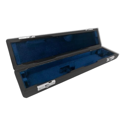 Yinfente Estojo para Flauta de 16 Furos com 17 Furos - Flauta de Metal - Couro Preto - C Maior