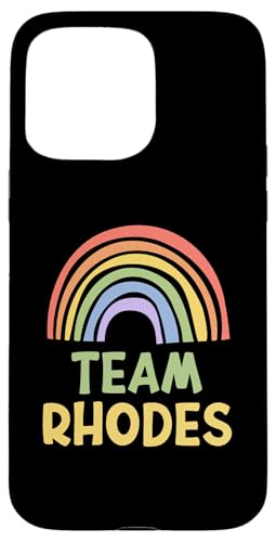 Happy Colorful Team Rhodes Rainbow Pride Green Yellow スマホケース iPhone 15 Pro Max 用