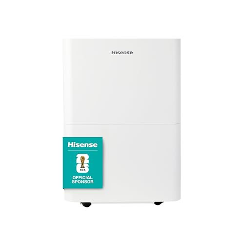 Catálogo de Deshumidificador Steren - solo los mejores. 44 Hisense Deshumidificador de ambiente Mod. DH50K1R con filtro extraible, pantalla LED capacidad de 23.7 L, operación silenciosa, multiples velocidades de ventilador, 115 V