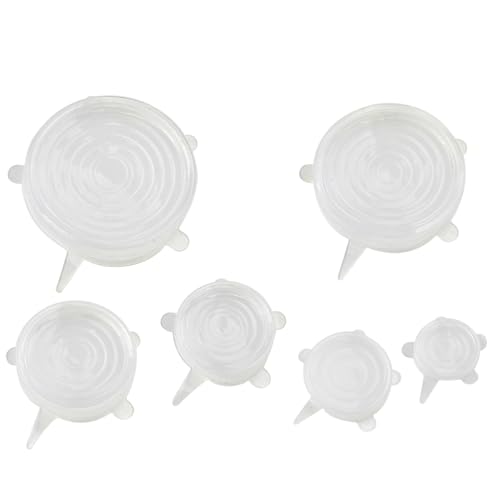 PacknWood 294SILISET6 7.7 in. Reusable Silicone Lids - Set of 6-10 Piece